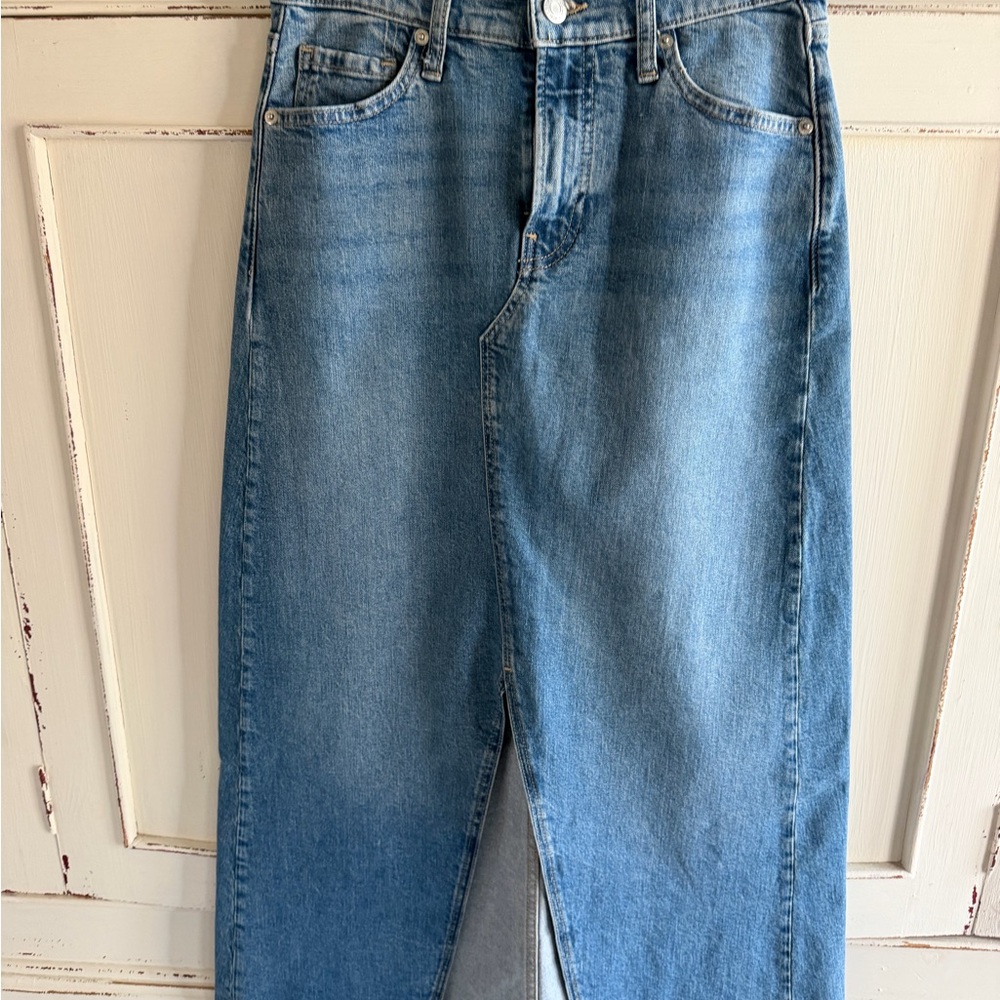 GAP 24 Light Blue Denim A-Line Skirt EUC